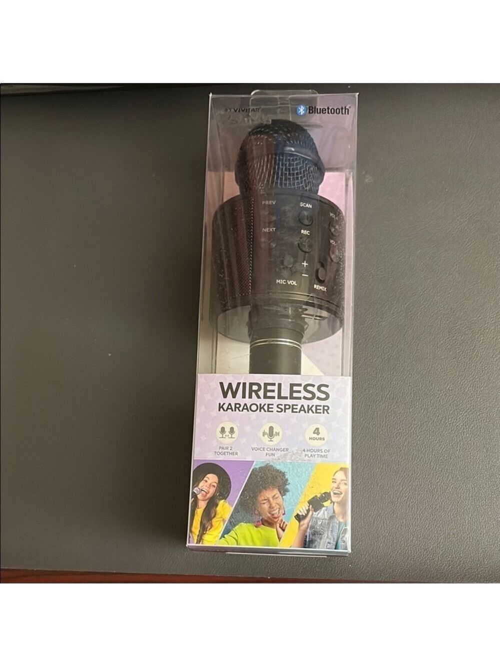 Vivitar iSing Black Wireless Karaoke Microphone